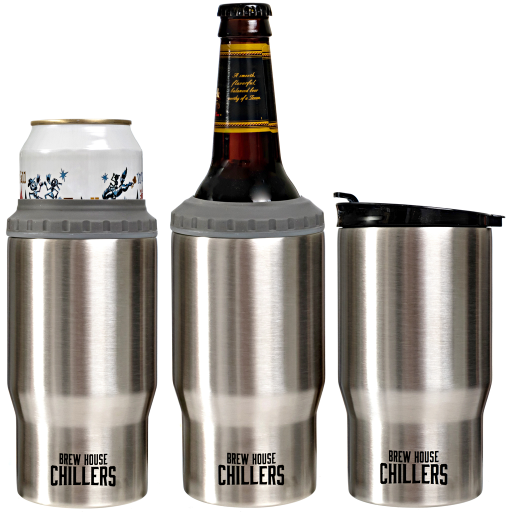 Brew House Chillers Coolest And Hottest Drink Insulator 3 In 1 Brew