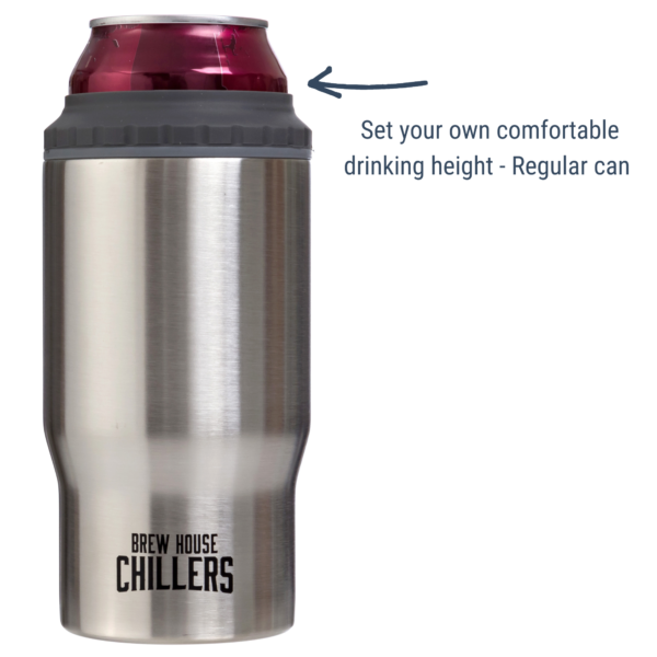 Brew House Chillers Coolest & Hottest Drink Holder 3 in 1 Stainless Steel Koozie