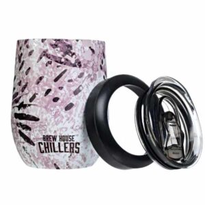 brew house chillers stainless steel double insulated wine tumbler 4.0 beer can koozie bottle holder chiller