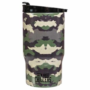 brew house chillers green camo double insulated stainless steel hot cold drink tumblers beer holder coffee to go